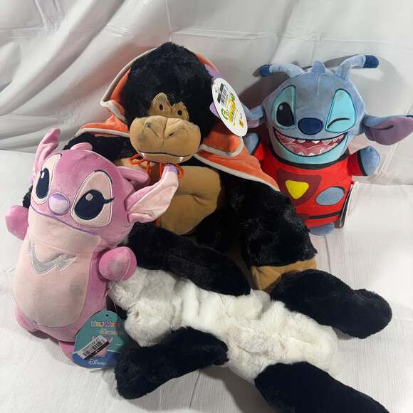 Disney Plush Lot Angel Stitch Gorilla Panda HugMees Squishmallows - Picture 6 of 6